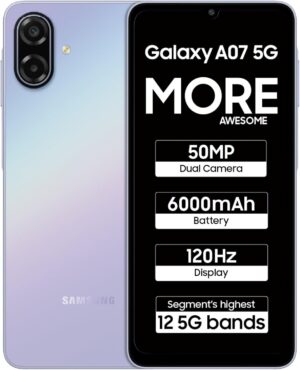 Samsung Galaxy A07 5G Smartphone 6GB RAM, 128GB Storage
