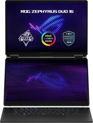 Asus ROG Zephyrus Duo 16 Gaming Laptop (Stellar Grey) | Dual 16"3K (2880 x 1800)