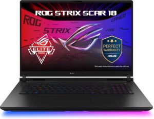 Asus ROG Strix SCAR 18 Gaming Laptop (Off Black) | 18"4K (3840 x 2400, WQUXGA) 240Hz Display