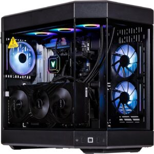 Velztorm Black Praetix 3D Gaming Desktop PC (AMD Ryzen 7 9800X3D, GeForce RTX 5090, 32GB DDR5
